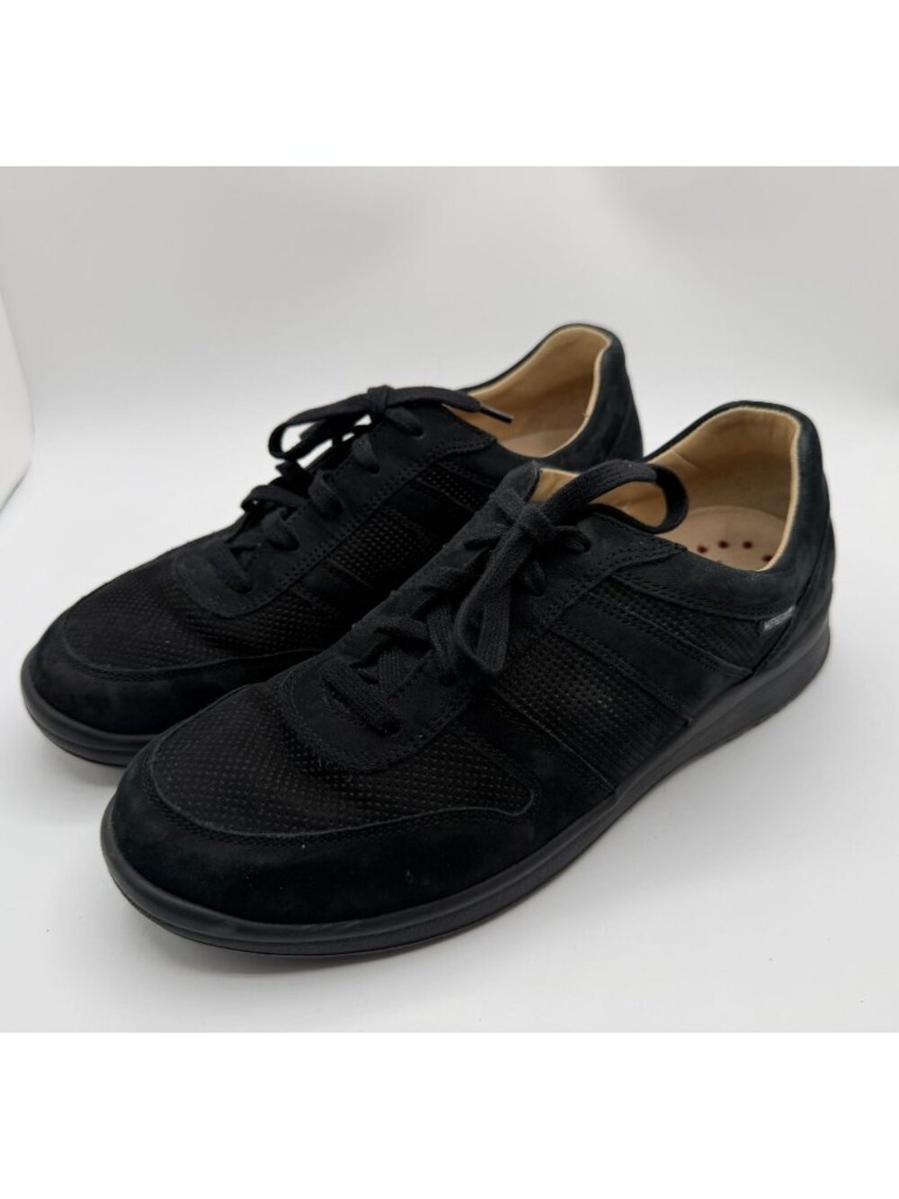 Mephisto Rebeca Perf Leather Walking Black Nubuck Women Size 9.5M Comfort Shoes